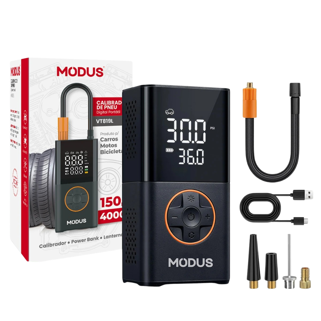 Bomba de Ar Portátil Inteligente – Encha Pneus e Infláveis com Facilidade | PerformanceStyle