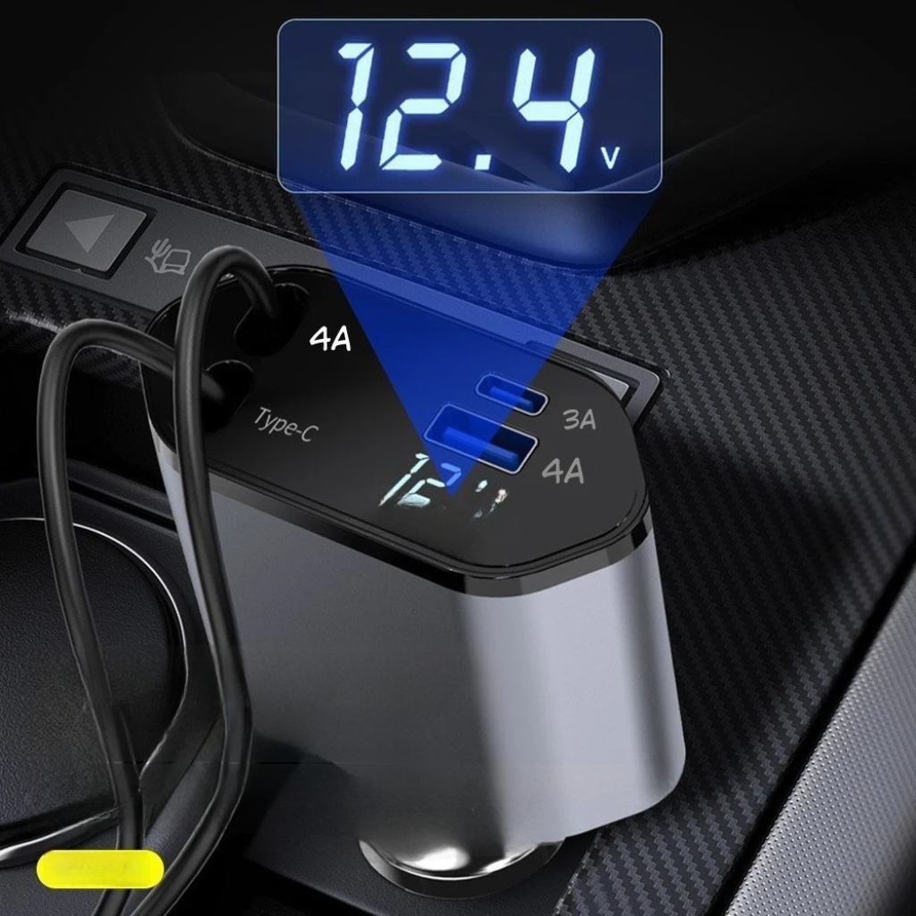 Carregador Inteligente para Carro – Rápido, Seguro e Compacto | Performance Style