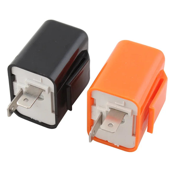 Relé Pisca-Pisca LED para Moto – 2 Pinos, Frequência Ajustável 12V Performance Style