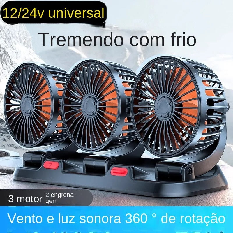 Ventilador Duplo para Carro – Potência e Frescor em Dobro | Performance Style
