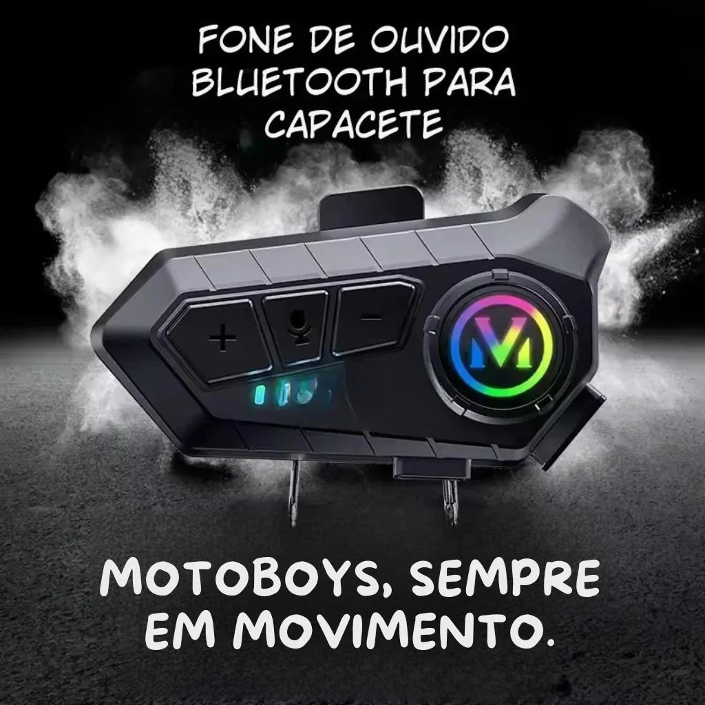 Fone Bluetooth para Capacete de Moto – Comunicação Sem Fio e Alta Qualidade | Performance Style