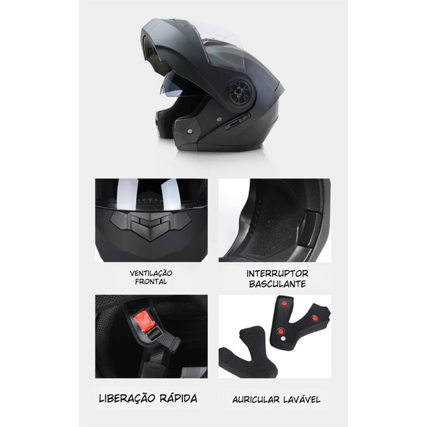 Capacete de Moto Moderno – Proteção e Design  Performance Style