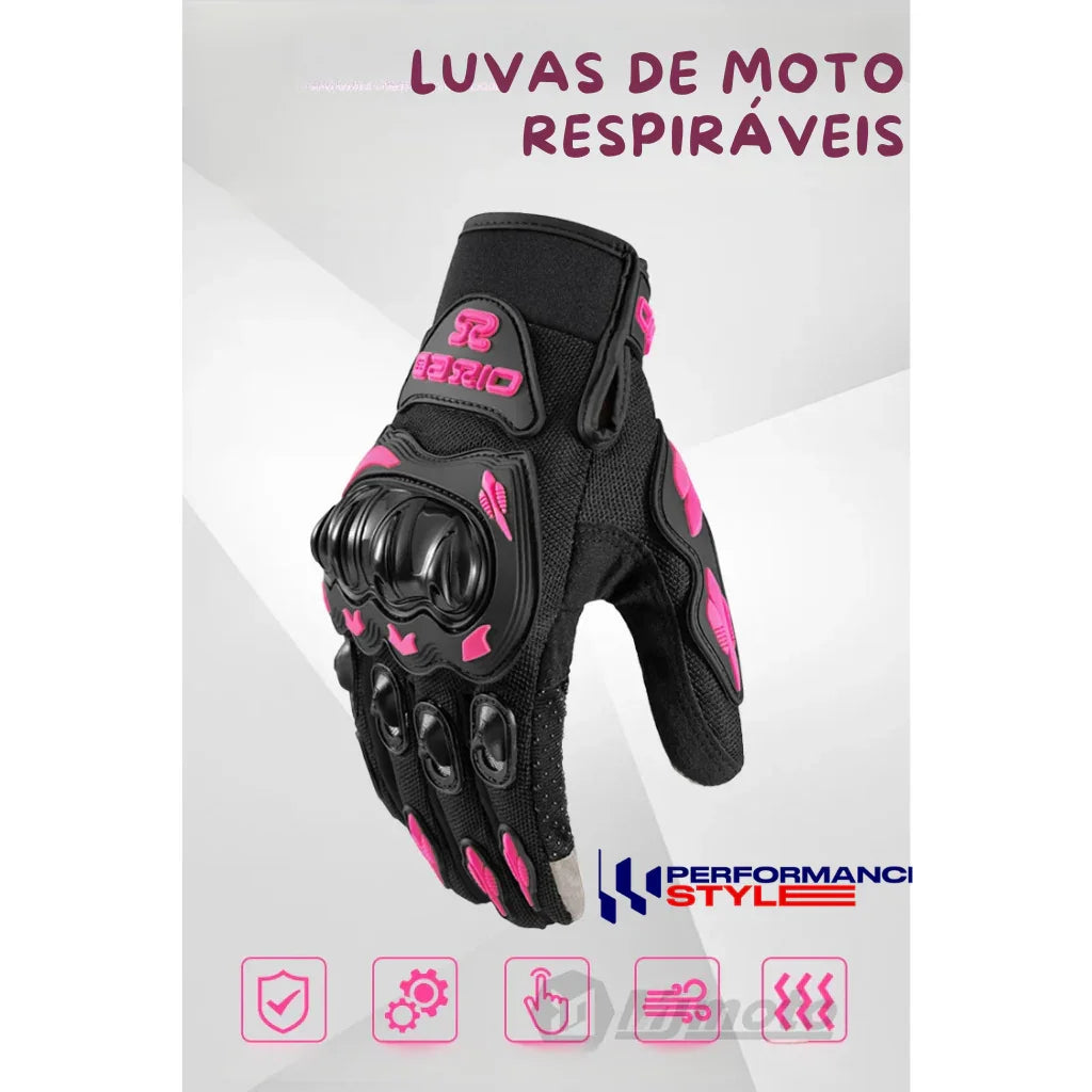 Luvas de Verão Leves e Respiráveis para Motociclistas | Performance Style